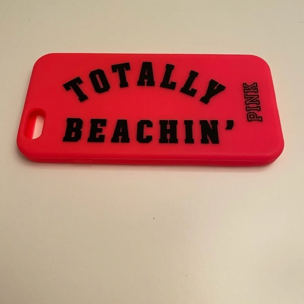 Hot pink rubber iPhone 6 phone case
